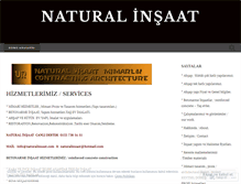 Tablet Screenshot of naturalinsaat.com